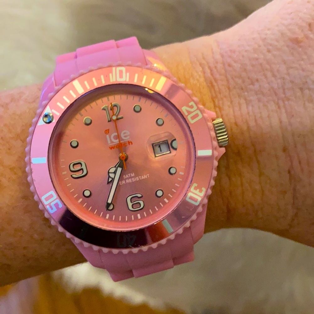 💖Sporty Baby Pink “Ice” Watch